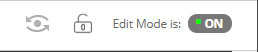 A screenshot showing the 'Edit Mode' button which needs to be toggled to 'on' to enable you to access your assignments.