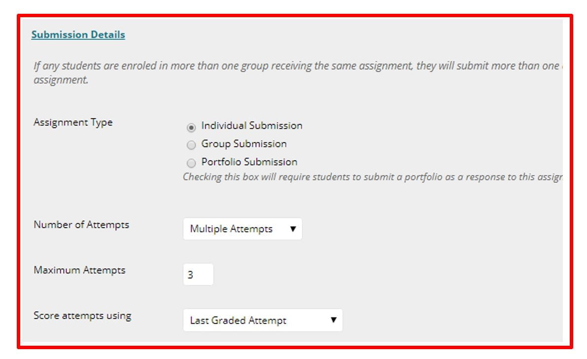 blackboard create assignment submission