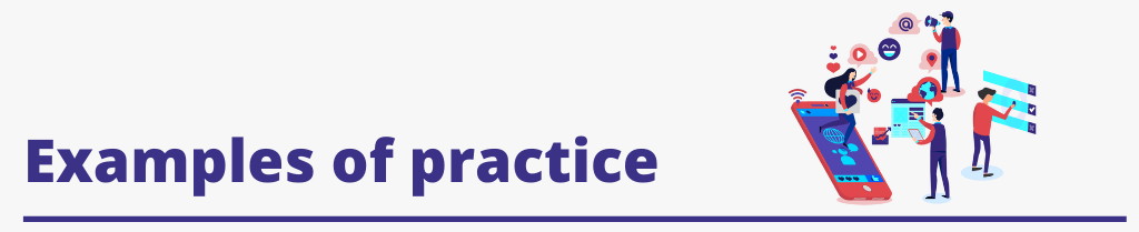 Examples of practice.