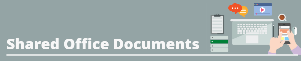 Image text: Shared office documents
