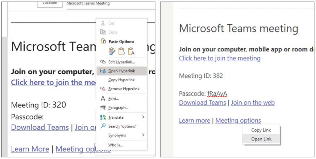 A screenshot of the Microsoft Teams Meeting Options page is shown. The drop down labelled 'Who can bypass the lobby' is expanded.